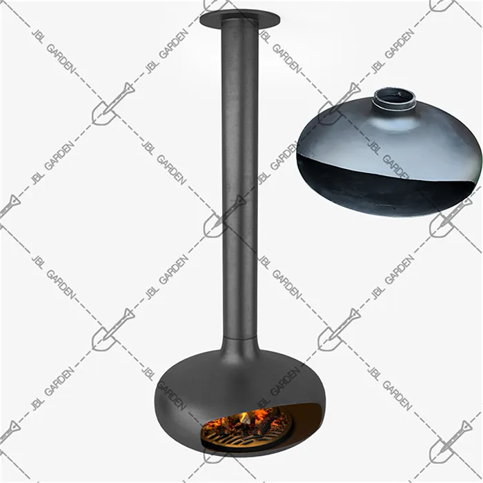 شومینه معلق با ذغال سوزاندن چوب