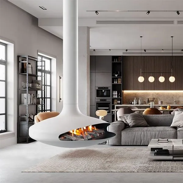 Wood Burning Fire Place Indoor